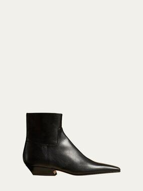 KHAITE - MARFA leather ankle boots - NEW 39